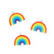 Acrylic Glitter Rainbow Shape Charms