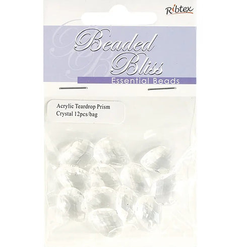 Acrylic Teardrop Shape Beads (available in 3 sizes)