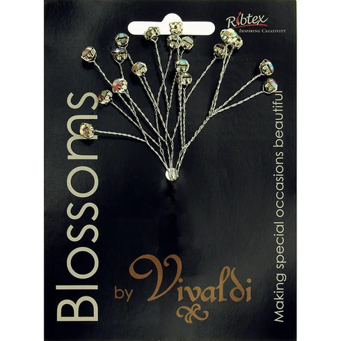 Acrylic with Diamante AB Stem Spray