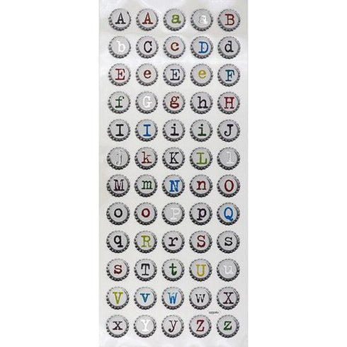 Typo Alphabet Stickers