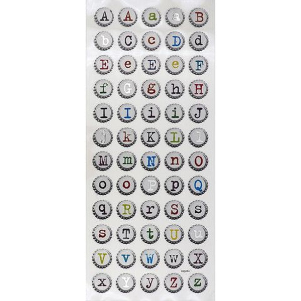 Typo Alphabet Stickers