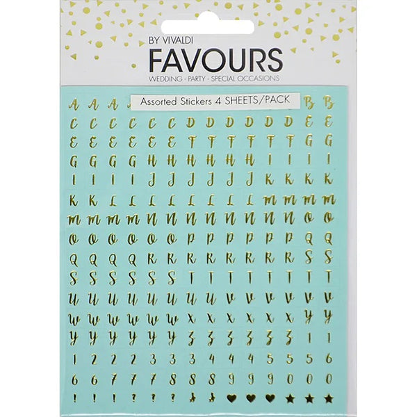 Alphabet & Numeric Stickers (available in 2 colours)
