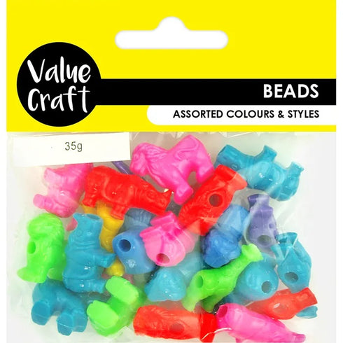 Assorted Animals Shaped Beads