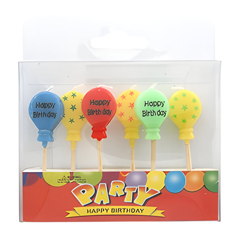 Assorted Balloon Shape Birthday Candles