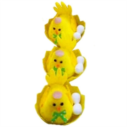 Chicks in a Shell with Eggs Easter Decoration