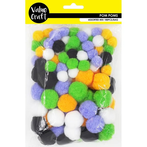 Assorted Colours Craft Pom Pom