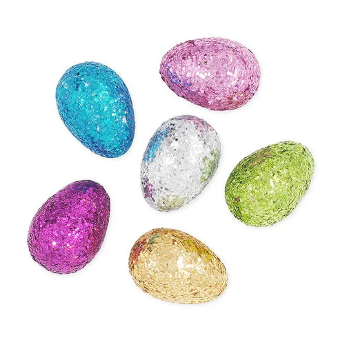 Assorted Colours Glitter Easter Eggs