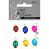Assorted Colours Oval Rhinestone Pendant Charms