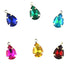 Assorted Colours Teardrop Rhinestone Pendant Charms