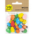 Assorted Colours Wooden Ladybugs Embellishment