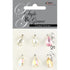 Assorted Crystal Colours Teardrop Rhinestone Pendant Charms
