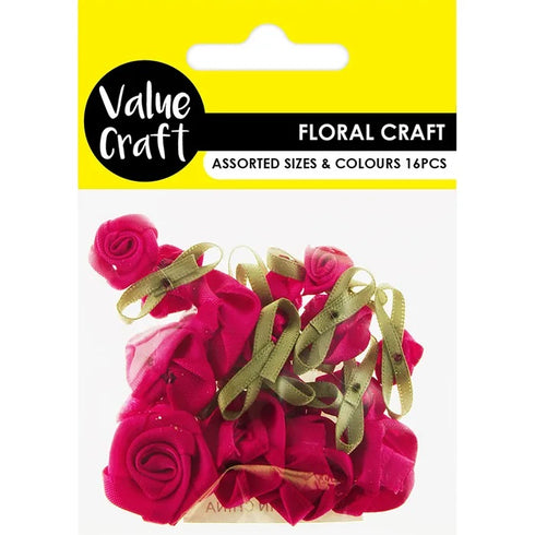 Assorted Grub Rose Flowers (available in 6 colours)