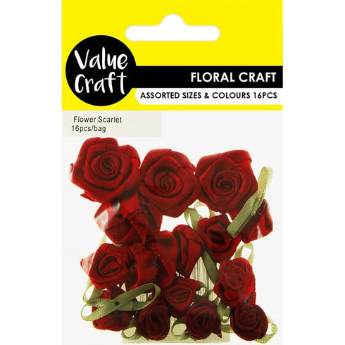 Assorted Grub Rose Flowers (available in 6 colours)