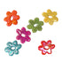 Assorted Iridescent Plastic Flower Beads