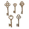 Assorted Keys Wooden Shapes