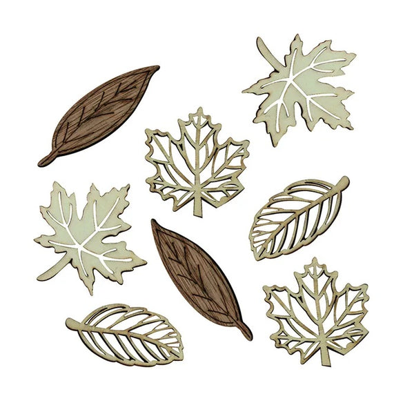 Assorted Leaves Wooden Shapes