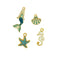 Assorted Mermaid Shape Charms Set