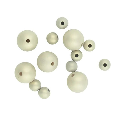 Assorted Sizes Plastic Round Beads (available in 6 colours)