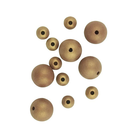 Assorted Sizes Plastic Round Beads (available in 6 colours)