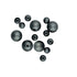 Assorted Sizes Plastic Round Beads (available in 6 colours)
