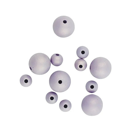 Assorted Sizes Plastic Round Beads (available in 6 colours)