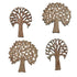 Assorted Trees Wooden Shapes
