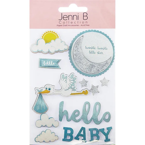 Baby Boy Theme 3D Sticker