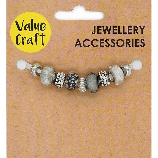Silver Colour Beads with Large Holes
