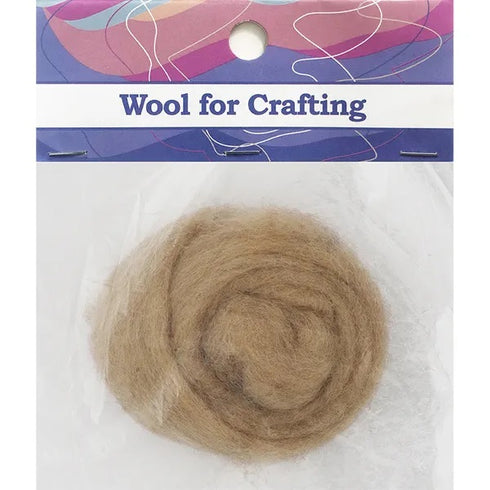 Beige Colour Combed Wool