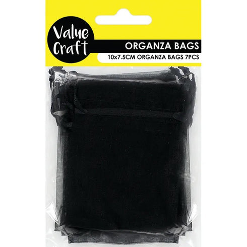 Black Colour Mini Organza Gift Bags