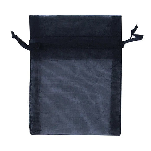 Black Colour Mini Organza Gift Bags