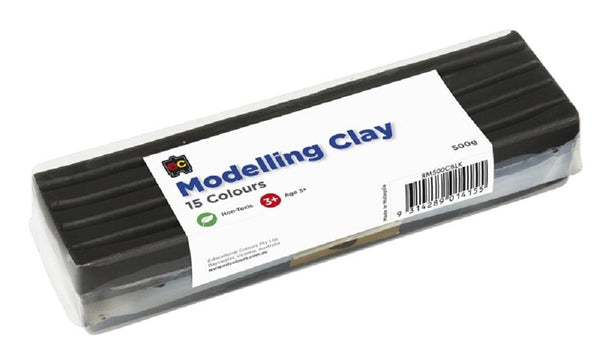 500g Black Colour Modelling Clay