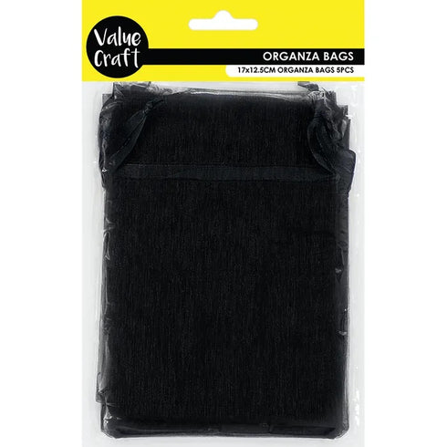 Black Colour Small Organza Gift Bags