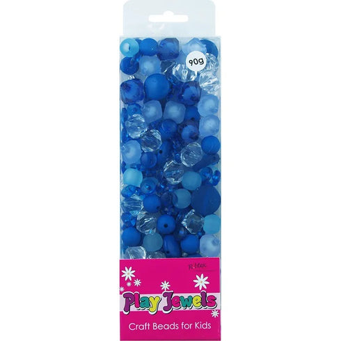 Blue - Crystal Colours Blister Pack Beads
