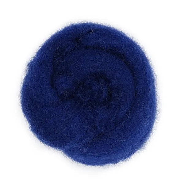 Blue Colour Combed Wool