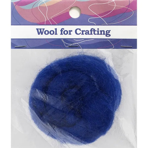 Blue Colour Combed Wool
