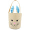 Blue Colour Easter Bunny Hessian Basket