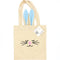 Blue Colour Easter Bunny Hessian Tote Bag