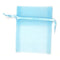 Blue Colour Mini Organza Gift Bags