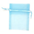 Blue Colour Mini Organza Gift Bags