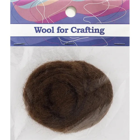 Brown Colour Combed Wool