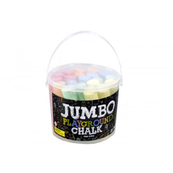 Bucket of Jumbo Playground Chalks | Sidewalk Chalk & Coloured Chalk | AussieSuperStore