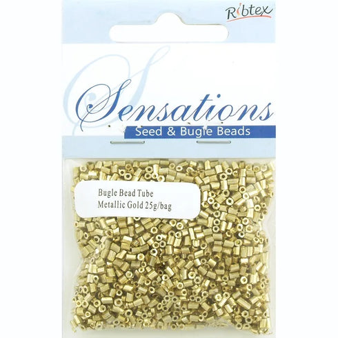 Glass Bugle Tube Beads (available in 2 colours)