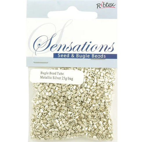 Glass Bugle Tube Beads (available in 2 colours)