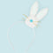 White Colour Bunny Face Easter Headband