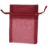 Burgundy Colour Mini Organza Gift Bags