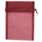 Burgundy Colour Small Organza Gift Bags