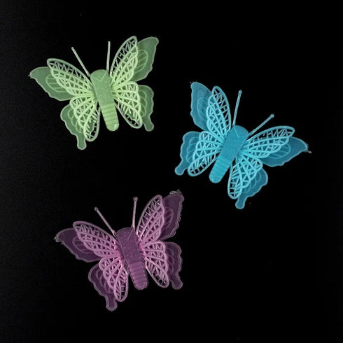 Butterfly Shape Glow in the Dark Embellishment