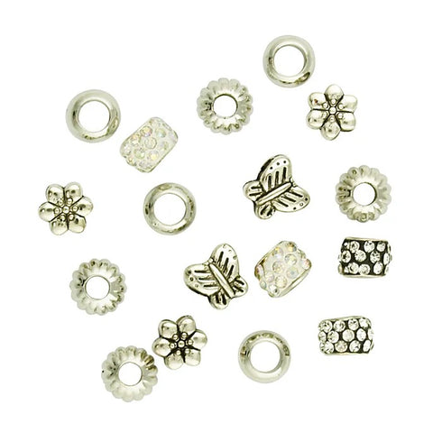 Butterfly & Flower Beads with Large Holes