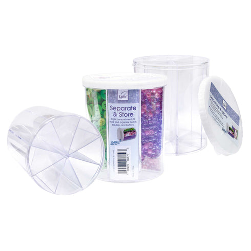 Button Bank 8 Compartments Storage Box